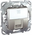 Unica Top Алюминий Суппорт с накладкой для конекторов AMP & KRONE MGU5.460.30ZD