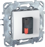 Unica Аудиорозетка белая MGU5.486.18ZD