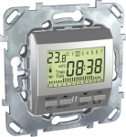 Unica Top Алюминий Термостат электр.программ. 8А (от+5 до +30 град) MGU5.505.30ZD