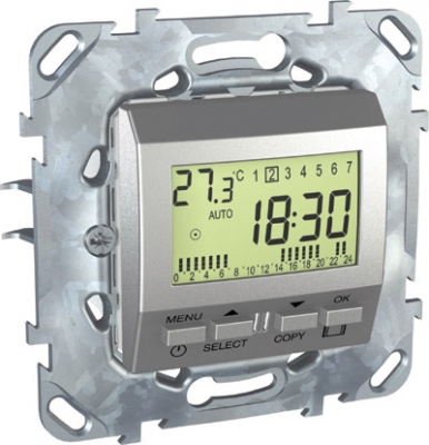 Unica Top Алюминий Будильник програм. недельный MGU5.545.30ZD