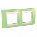 Рамка 2-ая гориз Зеленое яблоко/бежевый MGU6.004.563