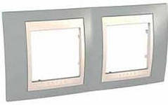 Рамка 2-ая гориз MGU6.004.565 Серый/бежевый