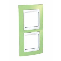 Unica Хамелеон Зеленое Яблоко/Бел Рамка 2-ая вертик MGU6.004V.863