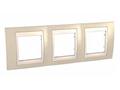 Рамка 3-ая гориз MGU6.006.567 песчаный/бежевый