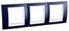 Рамка 3-ая гориз MGU6.006.842 Индиго/Белый
