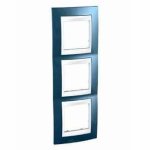 Рамка 3-ая вертик MGU6.006V.554 Голубой лед/Беж