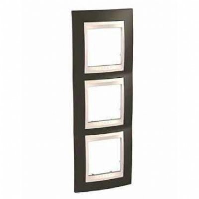 Рамка 3-ая вертикальная MGU6.006V.571 Какао/бежевый