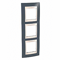 Рамка 3-ая вертик MGU6.006V.577 серо-Зеленый/Бежевый