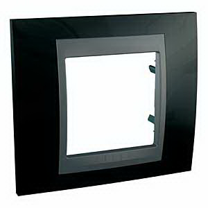 Рамка одноместная Unica Top Родий Графит MGU66.002.293