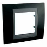 Рамка одноместная Unica Top Родий Графит MGU66.002.293