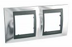 Unica Top Хром Графит Рамка 2-ая MGU66.004.210