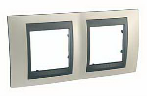 Unica Top Опал Графит Рамка 2-ая MGU66.004.295