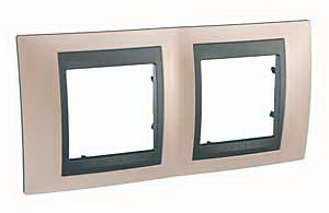 Unica Top Оникс Графит Рамка 2-ая MGU66.004.296