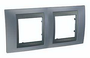 Unica Top Грэй Графит Рамка 2-ая MGU66.004.297