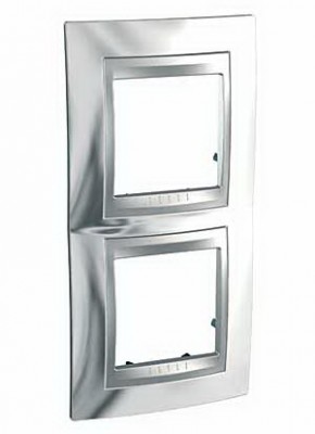 Unica Top Хром Рамка 2-ая вертикальная MGU66.004V.010