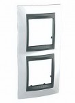 Unica Top Нордик Графит Рамка 2-ая вертикальная MGU66.004V.292