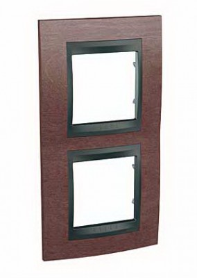 Unica Top Табак Графит Рамка 2-ая вертикальная MGU66.004V.2M4