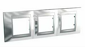 Unica Top Хром Рамка 3-ая MGU66.006.010