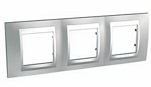 Unica Top Хром матовый Рамка 3-ая MGU66.006.038