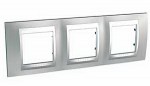 Unica Top Хром матовый Рамка 3-ая MGU66.006.038