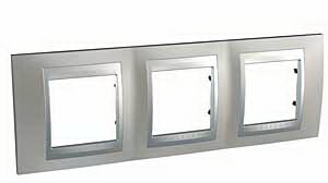 Unica Top Никель Рамка 3-ая MGU66.006.039