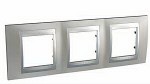 Unica Top Никель Рамка 3-ая MGU66.006.039