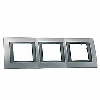 Unica Top Хром матовый Графит Рамка 3-ая MGU66.006.238