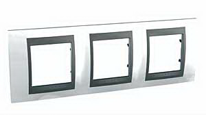 Unica Top Нордик Графит Рамка 3-ая MGU66.006.292