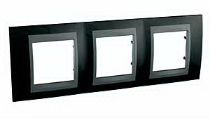 Unica Top Родий Графит Рамка 3-ая MGU66.006.293