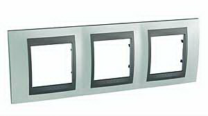 Unica Top Флюорит Графит Рамка 3-ая MGU66.006.294