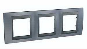 Unica Top Грэй Графит Рамка 3-ая MGU66.006.297