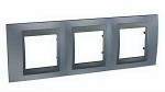 Unica Top Грэй Графит Рамка 3-ая MGU66.006.297
