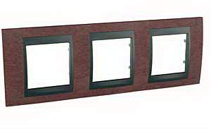 Unica Top Табак Графит Рамка 3-ая MGU66.006.2M4