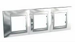 Unica Top Хром Рамка 3-ая вертикальная MGU66.006V.010