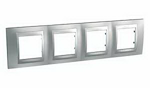 Unica Top Хром матовый Рамка 4-ая MGU66.008.038