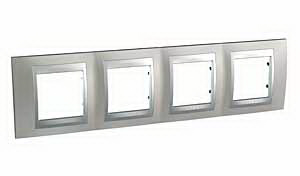 Unica Top Никель Рамка 4-ая MGU66.008.039