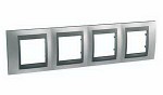Unica Top Хром матовый Графит Рамка 4-ая MGU66.008.238