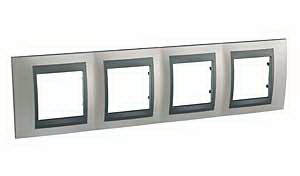 Unica Top Никель Графит Рамка 4-ая MGU66.008.239
