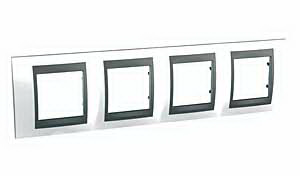 Unica Top Нордик Графит Рамка 4-ая MGU66.008.292