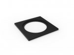 Рамка для MINI COMBO, квадратная, черная MINI-COMBO-S1-BL