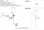 Светильник настенный бра Crystallux MIRABELLA AP1 GOLD/WHITE MIRABELLA
