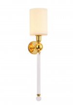 Светильник настенный бра Crystallux MIRABELLA AP1 GOLD/WHITE MIRABELLA