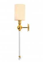 Светильник настенный бра Crystallux MIRABELLA AP1 GOLD/WHITE MIRABELLA