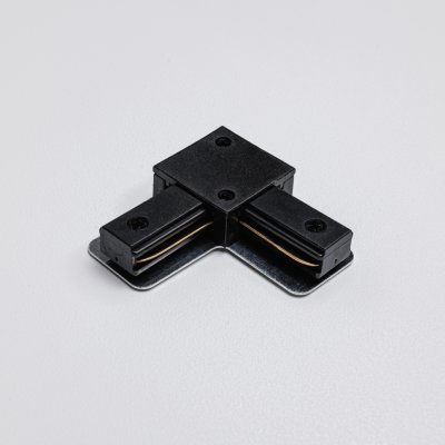 Угловой коннектор для однофазного трекового шинопровода MKA-002-2 Черный Basic Mikami