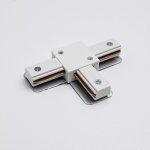 Т-коннектор для однофазного трекового шинопровода MKA-003-1 Белый Basic Mikami