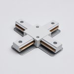 Х-коннектор для однофазного трекового шинопровода MKA-004-1 Белый Basic Mikami