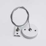 Тросовый подсвес для однофазного трекового шинопровода MKA-005-1 1,5 м Белый Basic Mikami