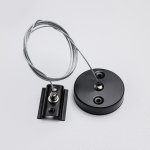 Тросовый подсвес для однофазного трекового шинопровода MKA-005-2 1,5 м Черный Basic Mikami