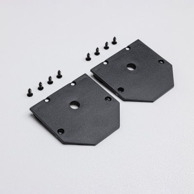 Торцевая заглушка для магнитного трекового шинопровода для натяжных потолков MKA-2R2-EC-B Черный  Terra  Mikami