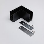 Угловой коннектор для накладного магнитного трекового шинопровода MKA-2S-CC-B Черный  Terra  Mikami